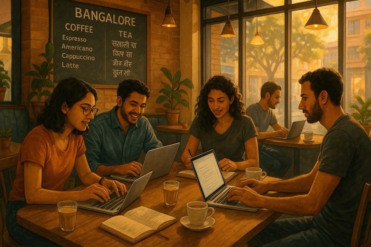 The new classroom. Where ideas-and AI startups-are brewed with every cup of coffee.