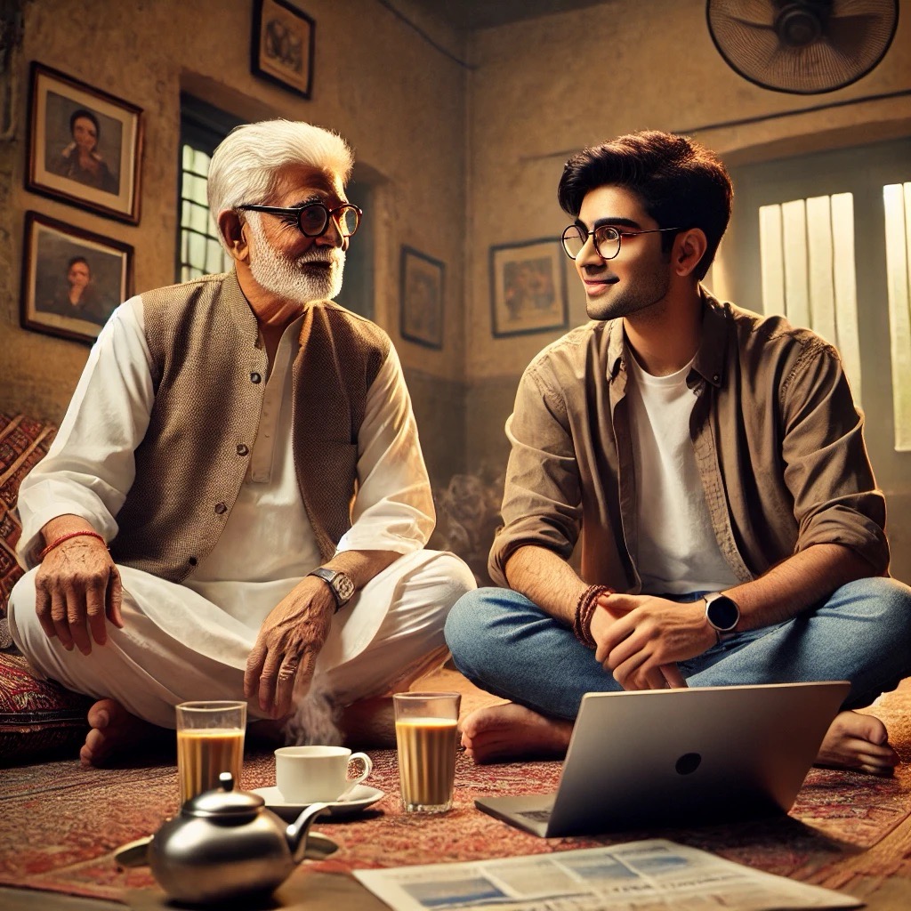 Dadaji meets the future. AGI and old salary worries.